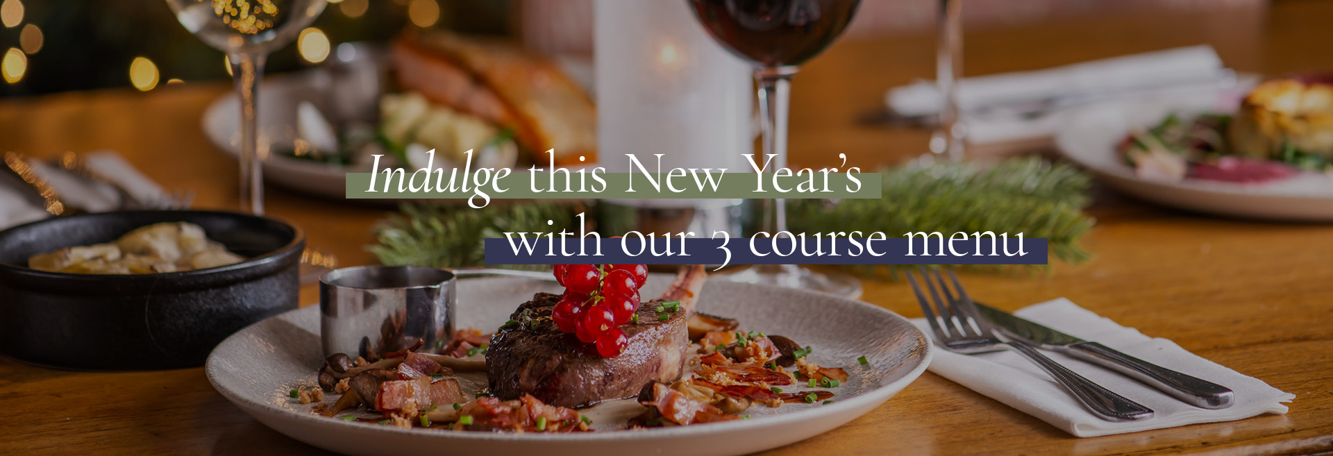 New Year's Menu at The Spaniards Inn 